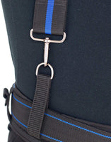 AISENIN 3 Point Tool Belt Suspenders for Men Tool Pouch Suspenders with Pockets, Blue